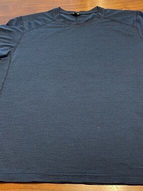 Allbirds Crew Neck Textured Shirt - Navy Blue